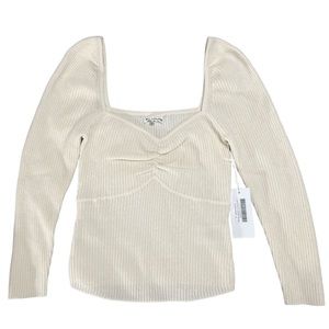 REFORMATION Katie Novelty Cashmere Sweater